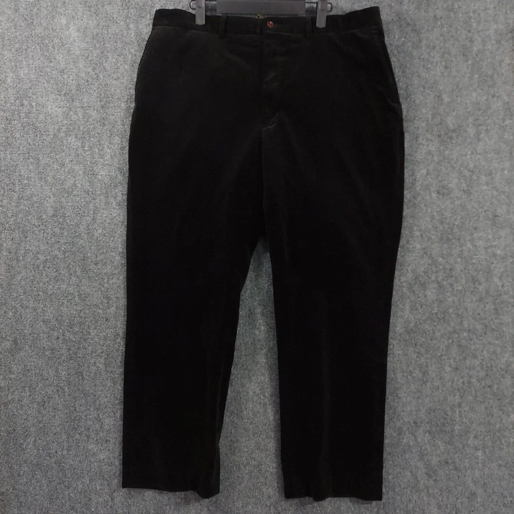 Polo Ralph Lauren Pants Mens 40x30 Black Corduroy Chino Straight Winter Casual